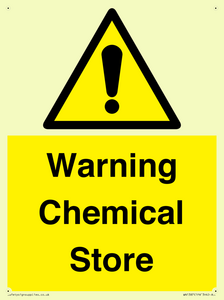 Warning Chemical Store